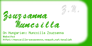 zsuzsanna muncsilla business card